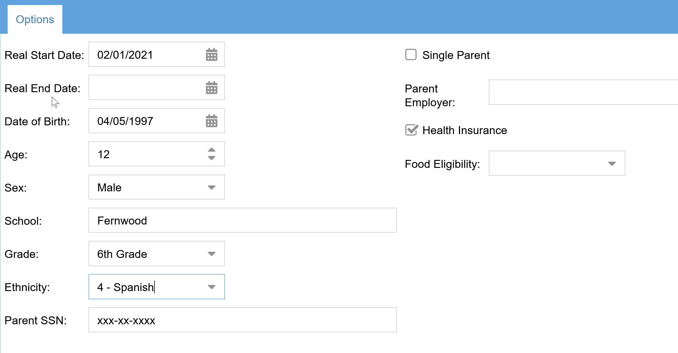 online client accounting track client data