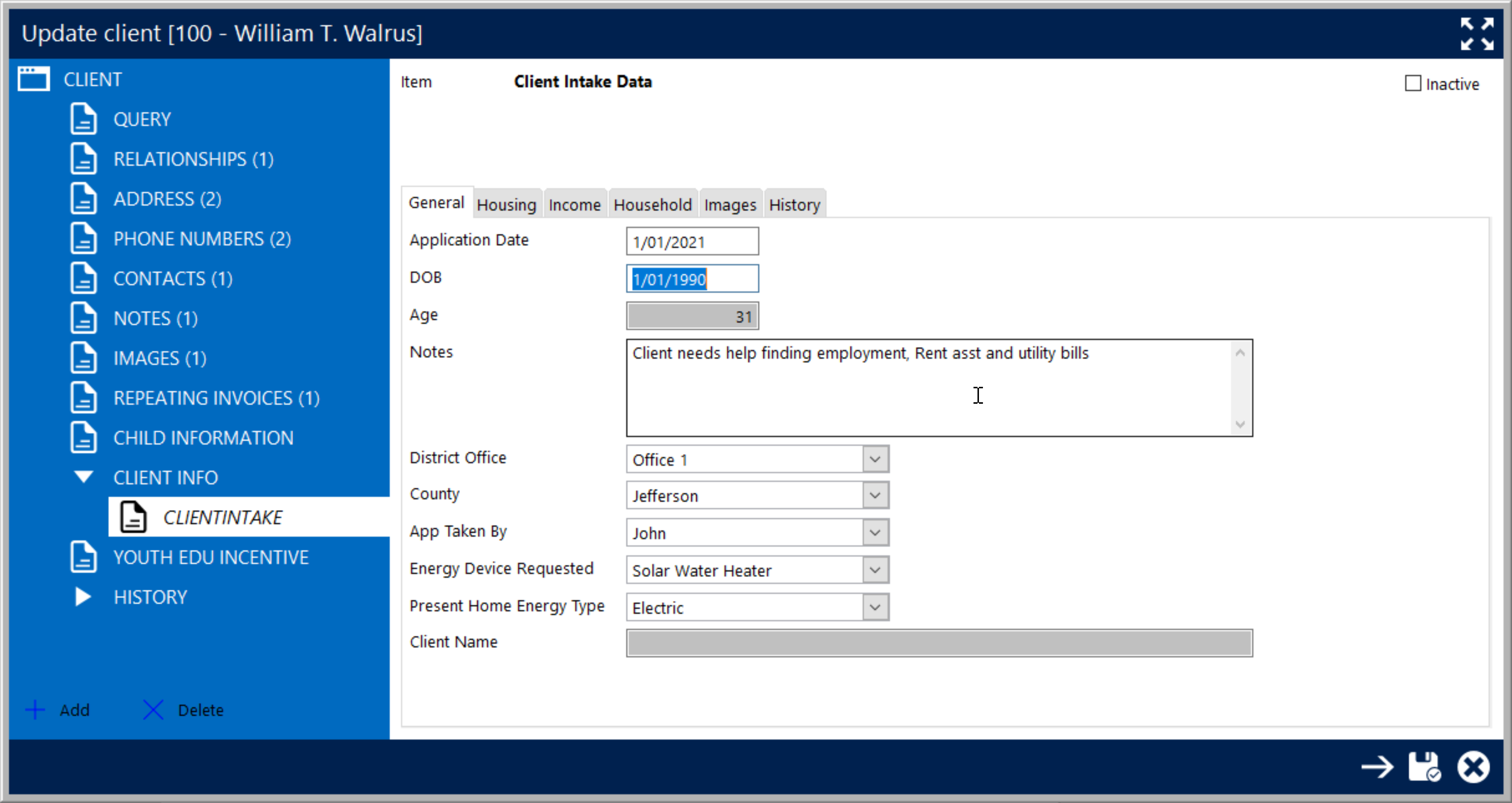 client accounting