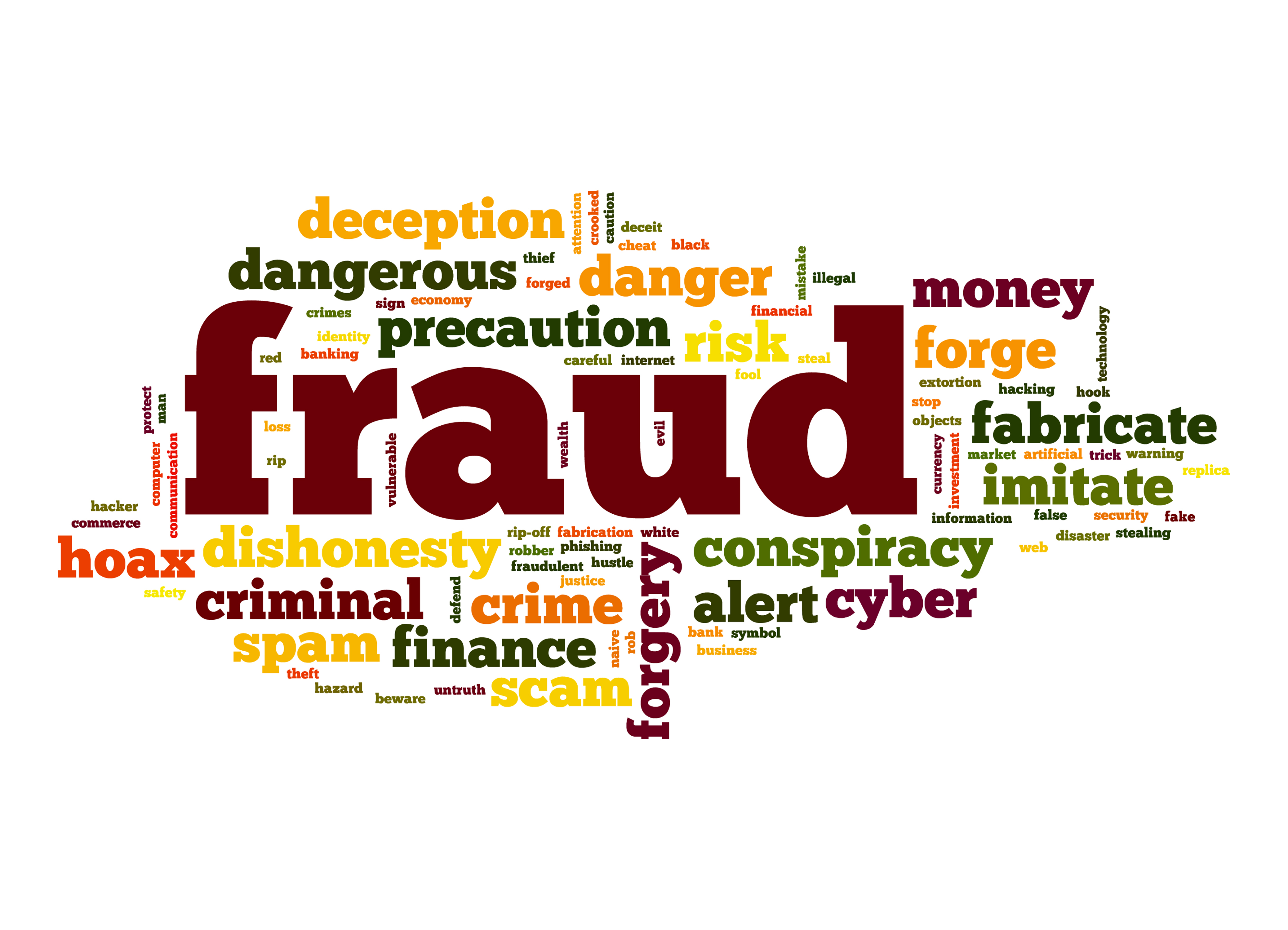 Fraud word graphic